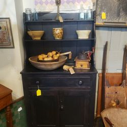 Antique Pegged Hutch Dovetailed 