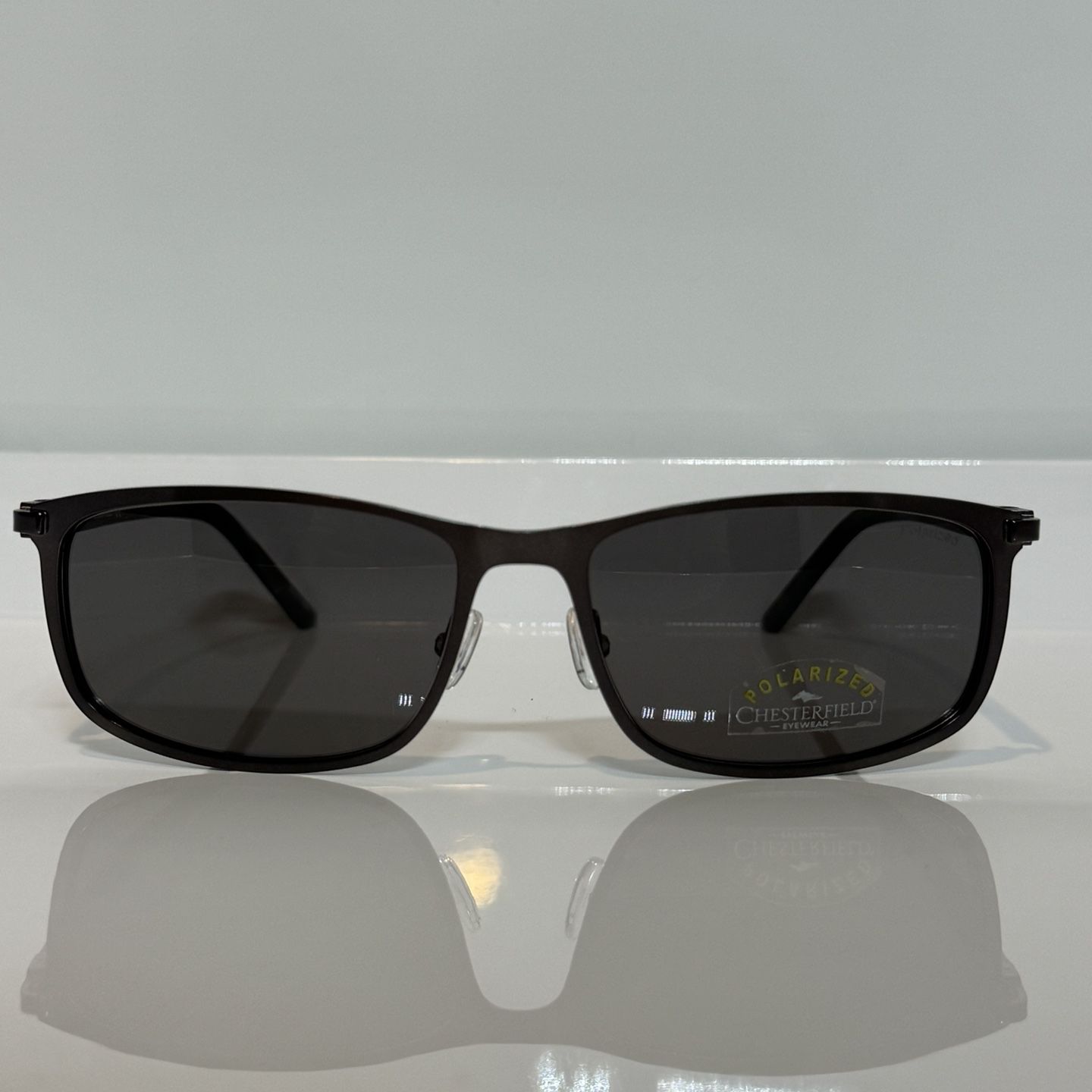 New Chestfield 06S R81 Gunmetal Metal Polarized Sunglasses 