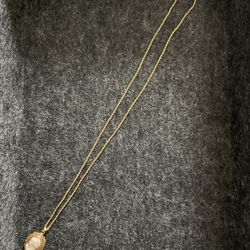  14k Gold Victorian pendant & necklace