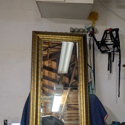 IKEA full length gold mirror