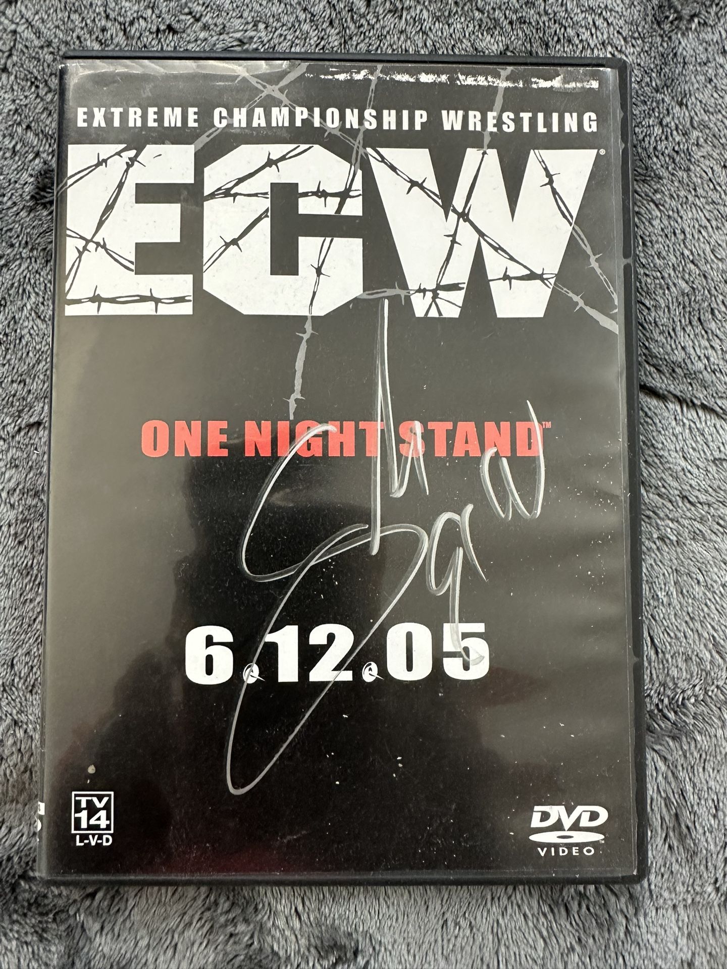 SABU AUTOGRAPHED ECW “ONE NIGHT STAND” DVD