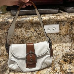 Coach mini white soho