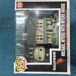 The article is a Funko Pop! Town: Michael Myers with the house Myers