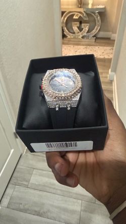 Two tone diamond watch