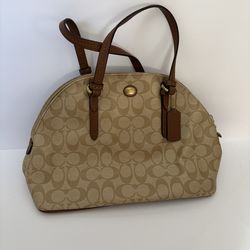 Coach Peyton Signature Domed Satchel