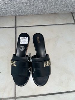 MICHAEL KORS BLACK WEDGES SIZE 9.5 BRAND NEW