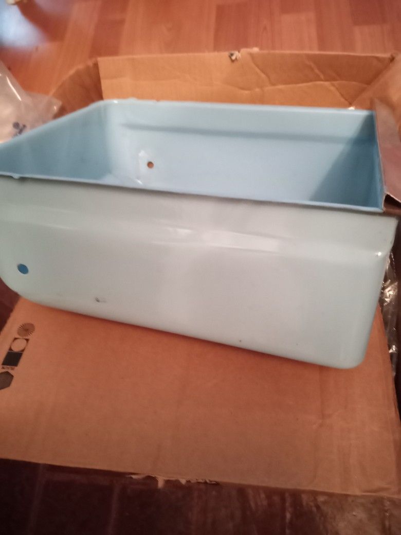 Blue Refrigerator Crisper Drawer