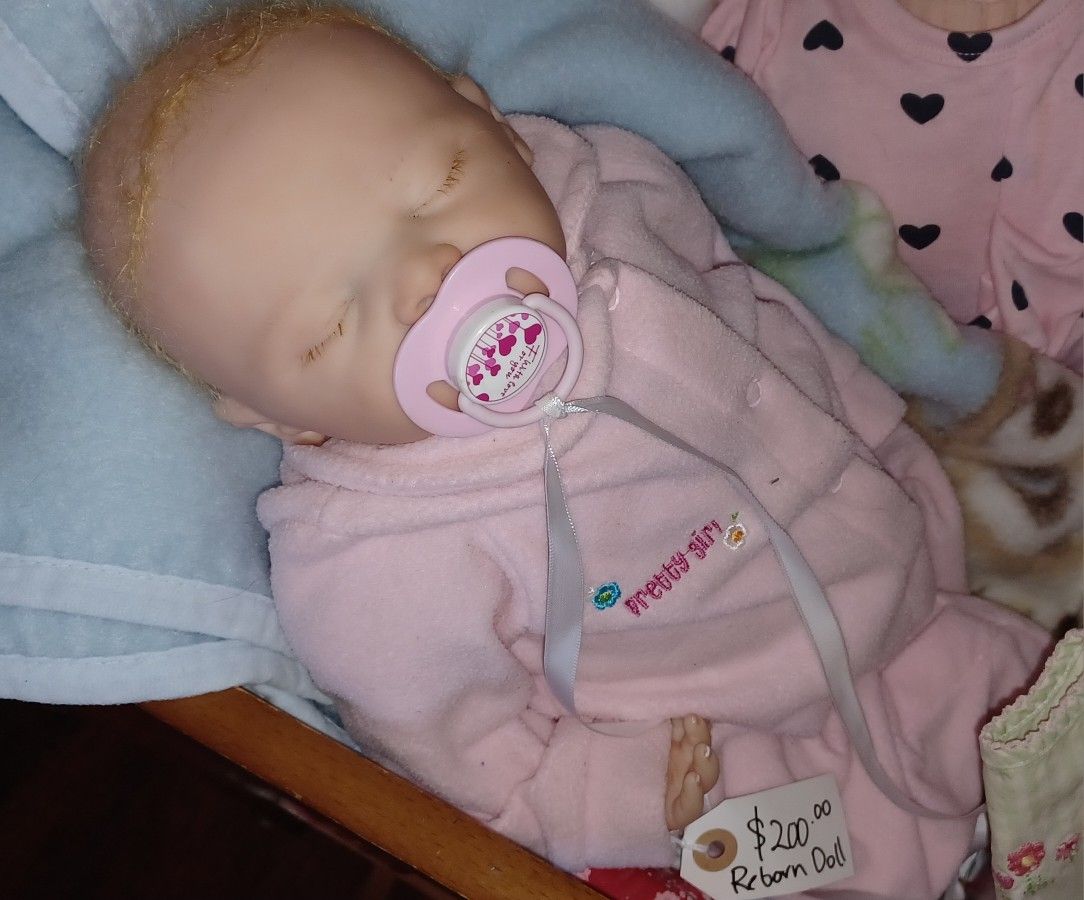 Reborn Doll With Magnetic Pacifier 