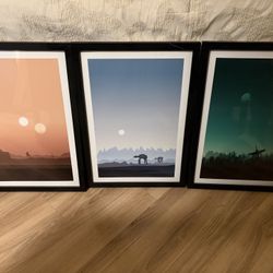Star Wars Prints With Frames