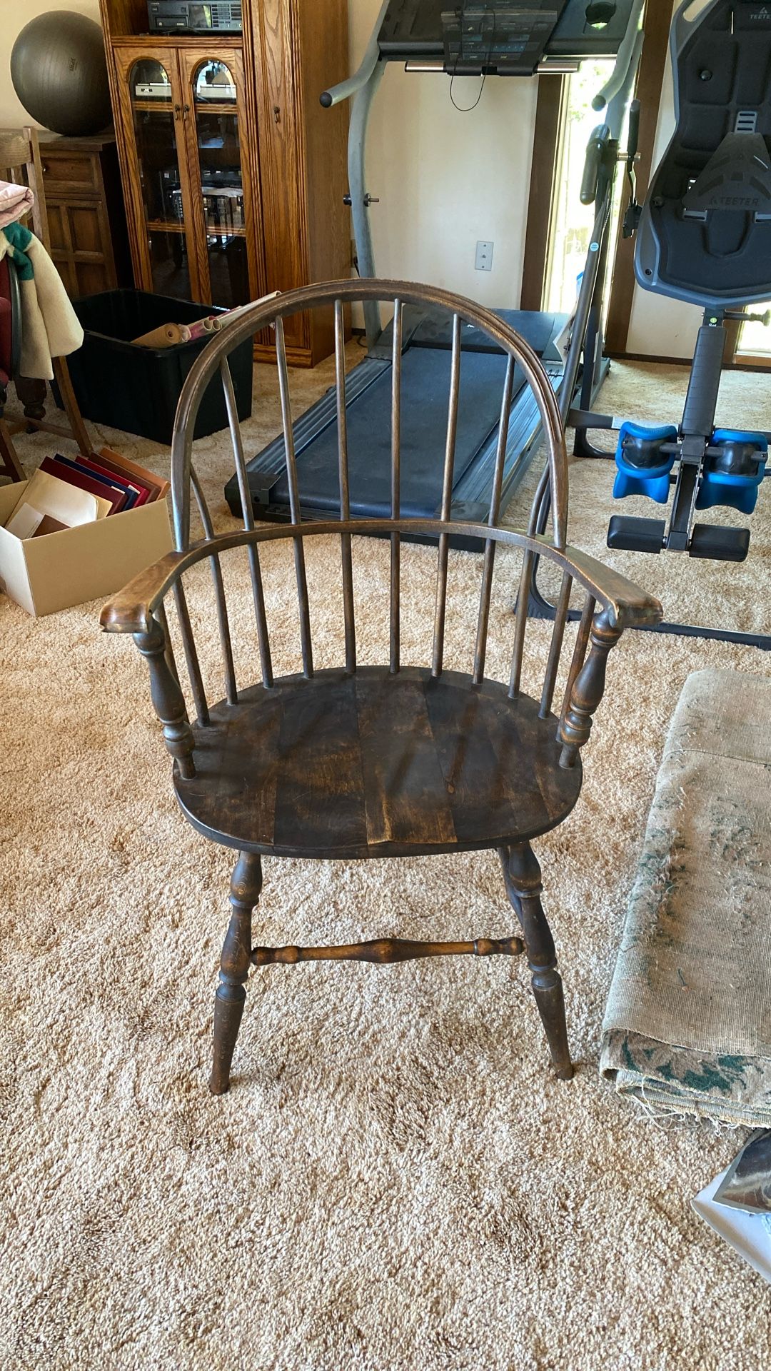 Original Nicholas & Stone Windsor American Birch Rockport Arm Chair 1930’s Original Tag