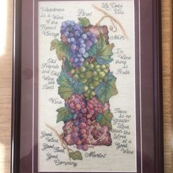 Gift For Wine Lover - Cross-stitch
