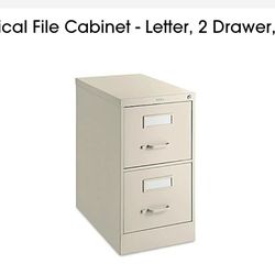 File Cabinet  - Letter 2 Drawer - With 2 Key 