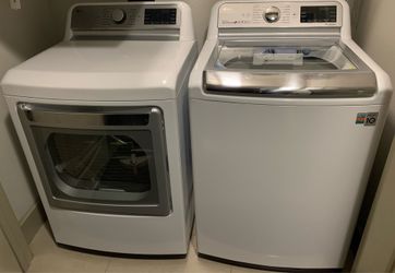 LG washer & dryer set (WT7900HWA & DLEX7900WE)