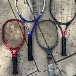 Tennis and racketball rackets