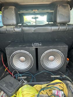 Subs. 2 12 Inch JBL Stage 1200D and a 600w amp