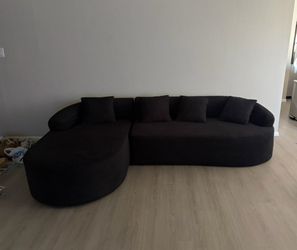 mid century modern L shaped couch