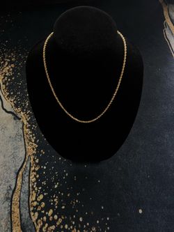 10K Gold Rope Chain 20” Solid