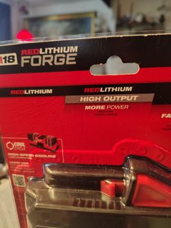 Milwaukee red lithium forge 12.0 18 volt  battery. Bangin deal!