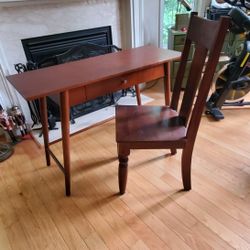 Pottery Barn Writing Desk With Chair