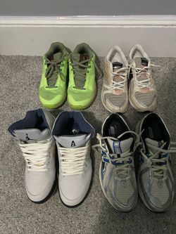 (Jordan 5s, Newbalance 1906R, Ja Morant 1, Saucony Omni 9)