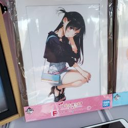 Anime Rent A Girlfriend Framed Picture.