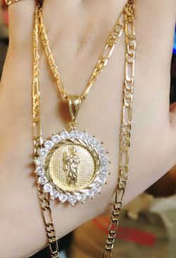 CZ San Judas Necklace 