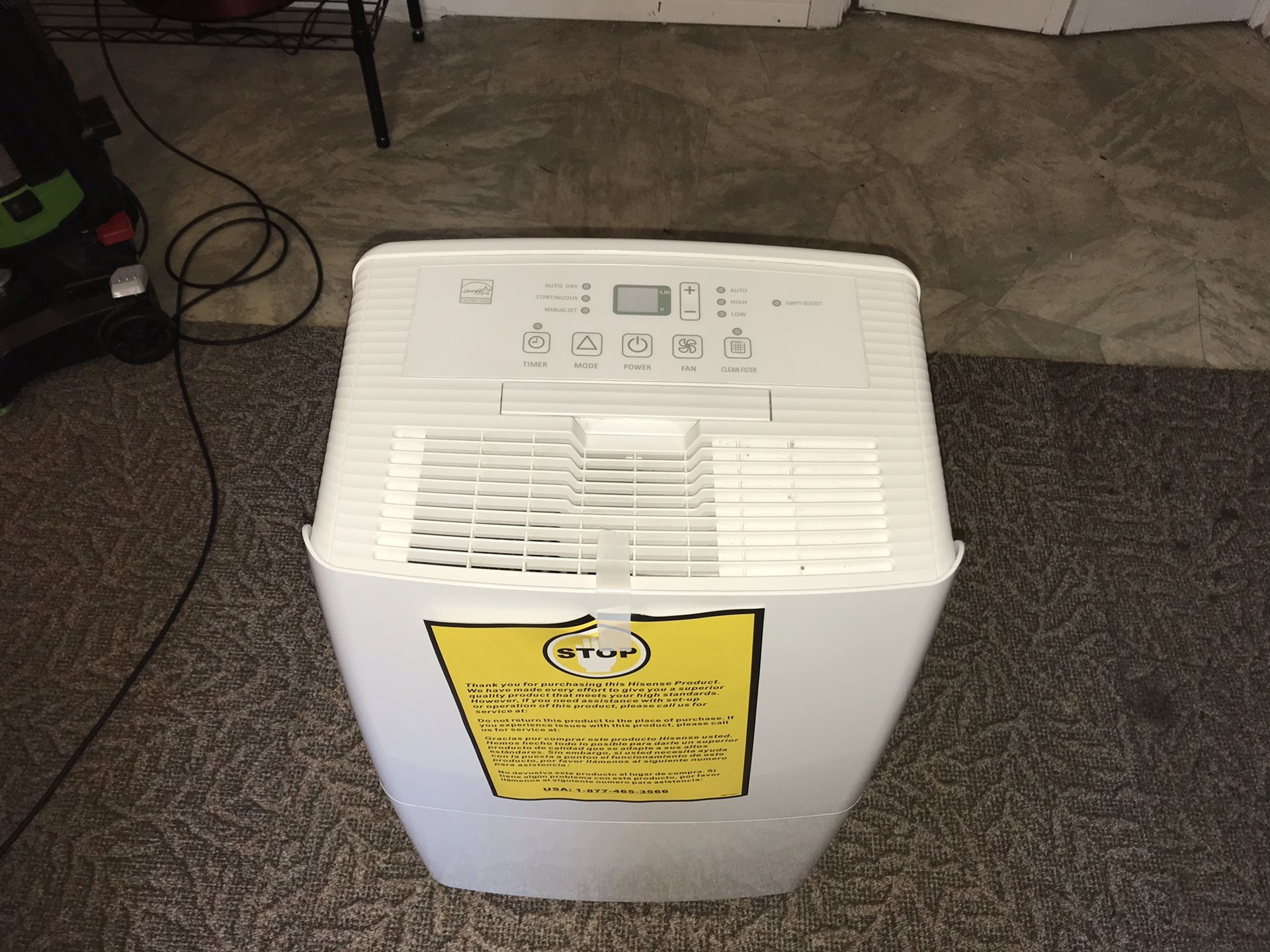Hisense dehumidifier “brand new” 50 pint/hr large room