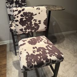 Ashley Wes Cow Print Bar Stools
