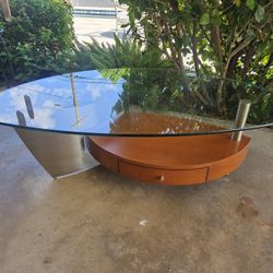 Copenhagen Glass Top Coffee Table
