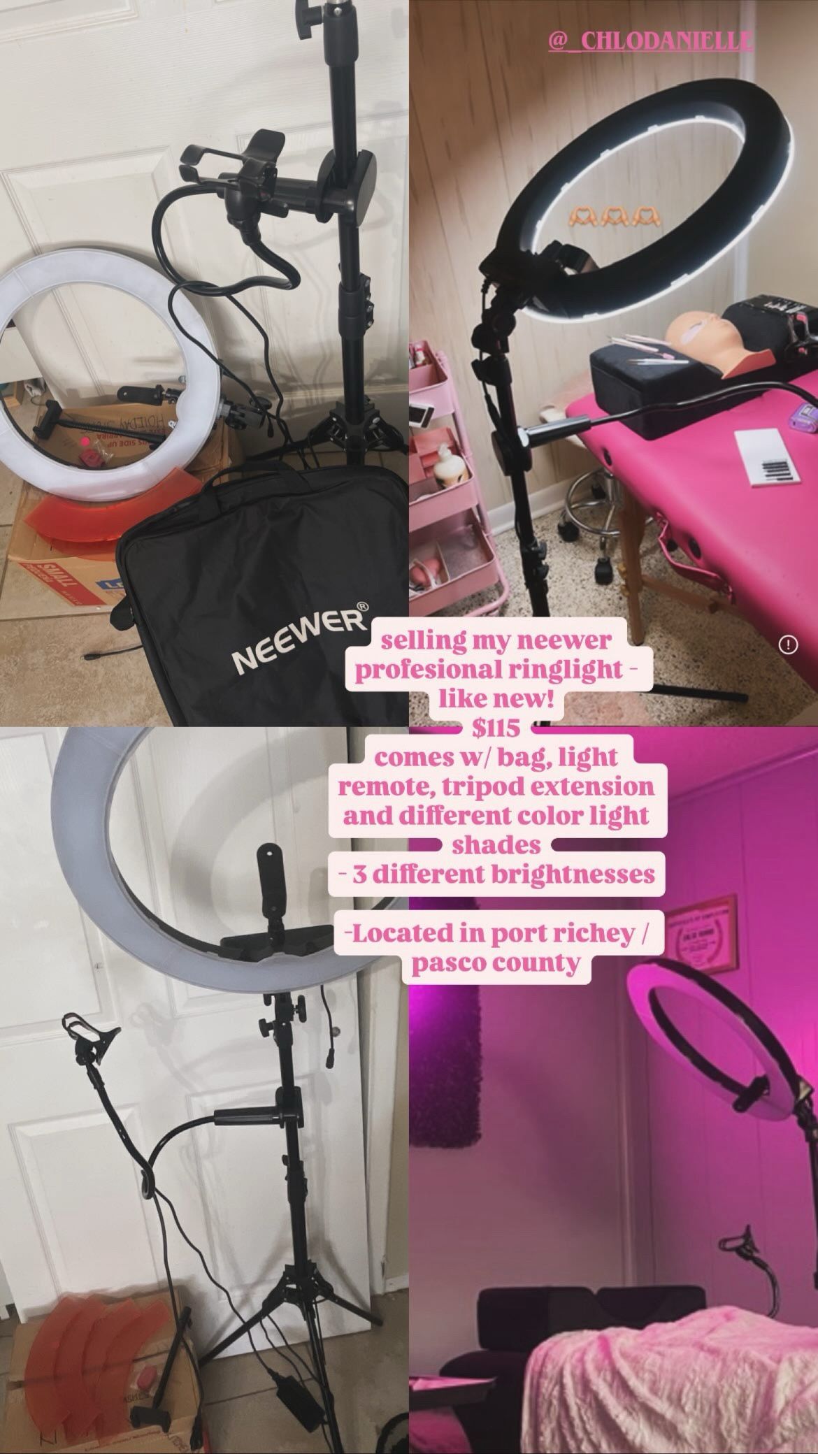 Neewer Professional Black Ring light