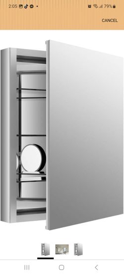 Kohler Verdera 24 in. W x 30 in. H Recessed or Surface Mount Medicine Cabinet with Flat Mirror