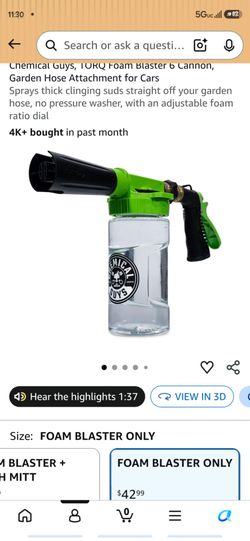Water hose foam cannon