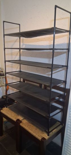 21 pair Shoe rack organizer 👍 bedroom dorm closet sneakers dress casual flip flops