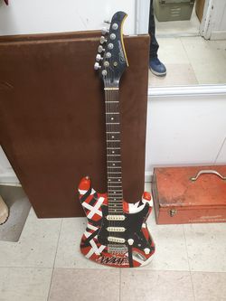 Silvertone electric guitar