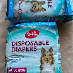 Simple solution disposable diapers for females dogs