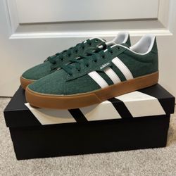 Adidas Daily 3.0 Green/White Sneakers - Size 11