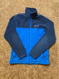 Columbia Sportswear Company Full Zip Fleece Jacket Mens Size Small Blue