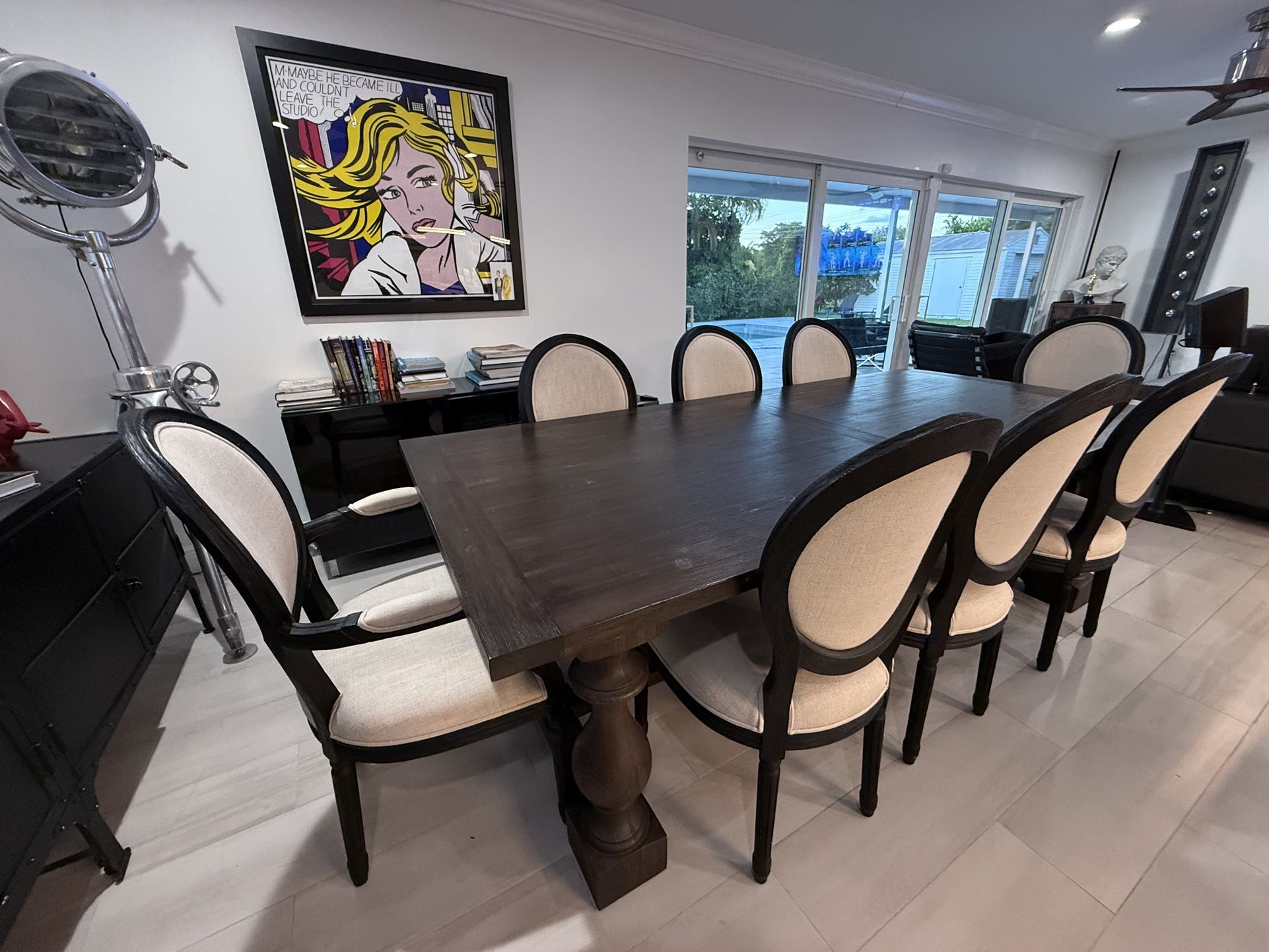 MOVING: Restoration Hardware Home Sale - Dining Buffet Bar Media Curio End Tables - MAKE AN OFFER