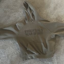 Fear of God Essentials Hoodie Taupe Size Small