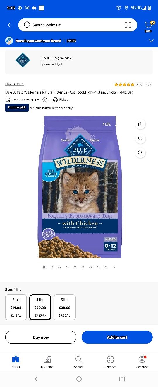 Blue Buffalo Kitten Food Bundle