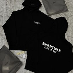 Essentials hoodie black and white new style