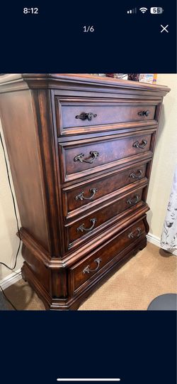 Queen bed frame and dresser