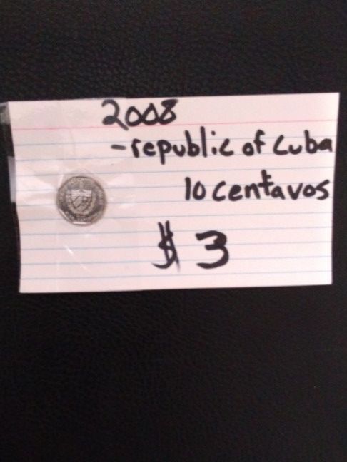2008 Cuba -10 Centavos Coin