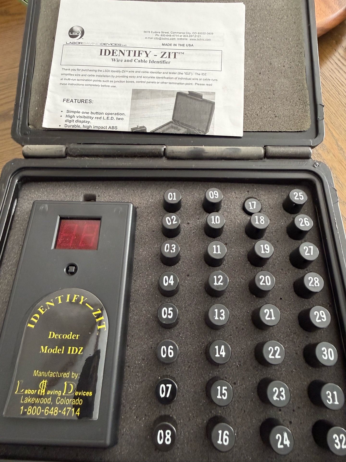Identify-Zit Decoder Model IDZ
