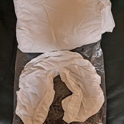 New Cotton Fitted Sheet and Headrest Cover for Massage Table 