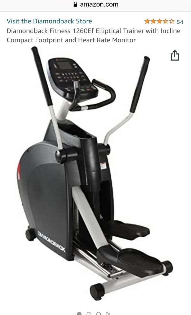 Diamondback Elliptical 1260ef Diamondback Fitness Gym Fitcare
