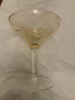Amber depression Sherbet glasses
