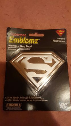 Superman stainless steel decal