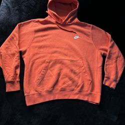 Orange Nike hoodie 