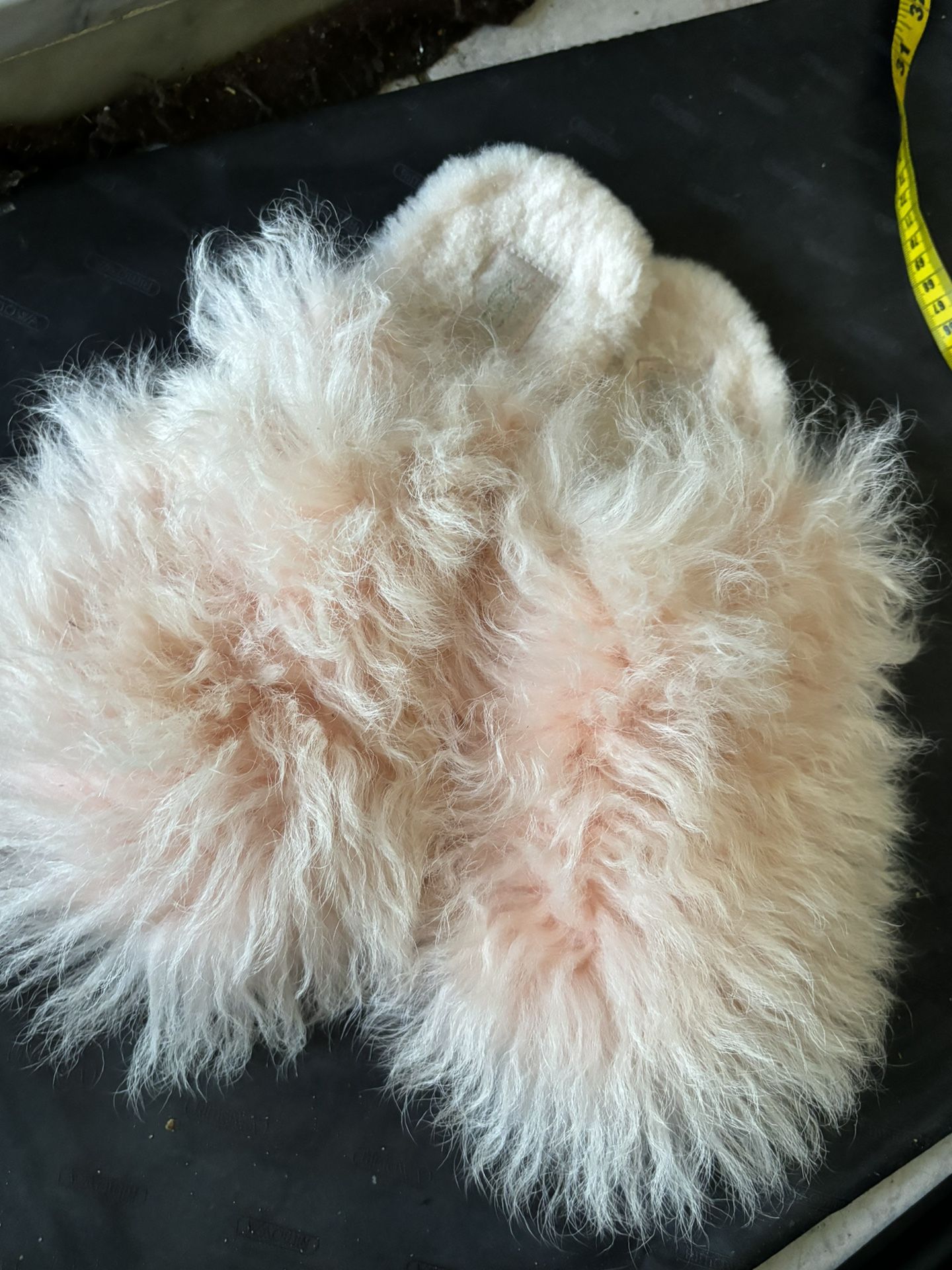 Pink Grinch Ugg Slippers big fur slides rare house shoes. Y2K slides mule